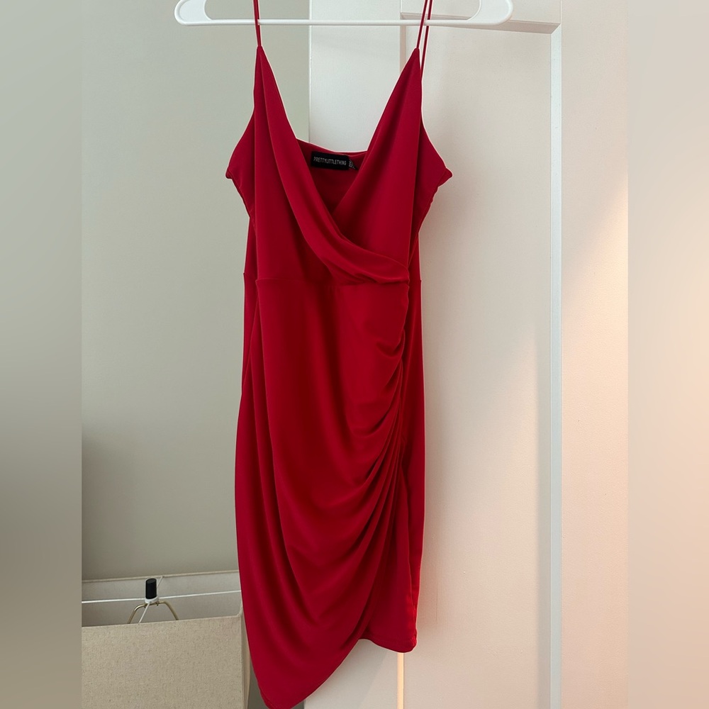 Prettt little thing red mini dress